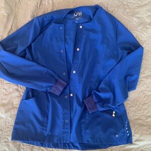 Galaxy blue Barco One scrub jacket